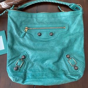 Balenciaga Day hobo bag Giant hardware seafoam green in excellent condition